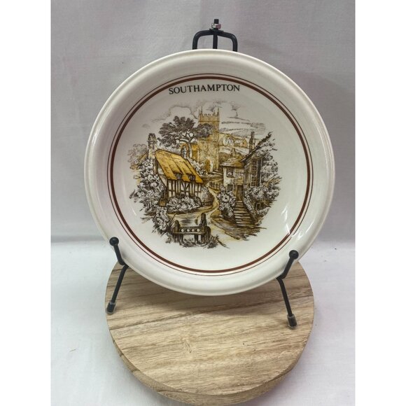 John Tame Ltd. 7 1/2 in Country Cottage/Village Decorative Plate - Picture 1 of 3